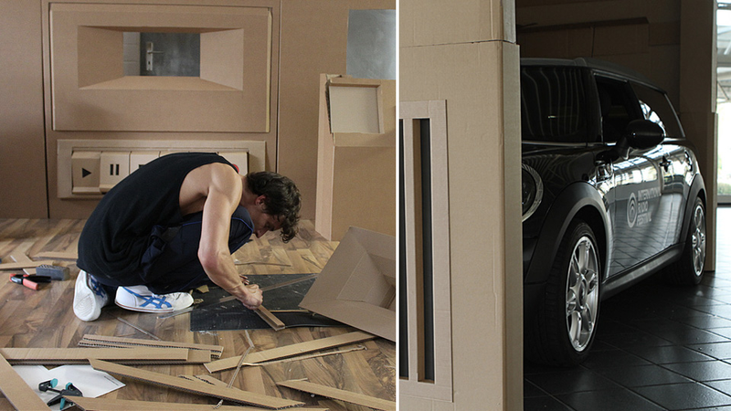 Illustration for article titled Your Next Block Party Needs This Giant Car-Powered Cardboard Boombox